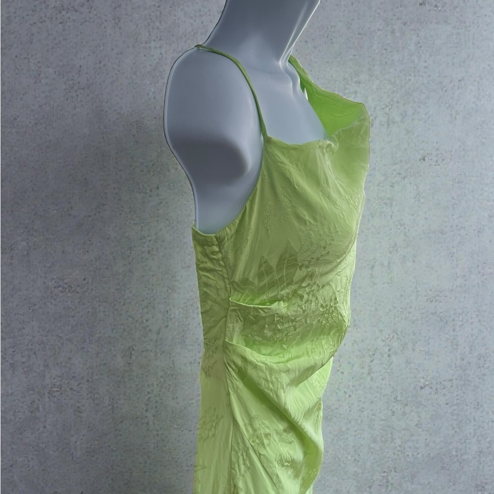 For Love & Lemons- Ilana Midi Dress Light Green Sleeveless Dress Size XS - Picture 9 of 12